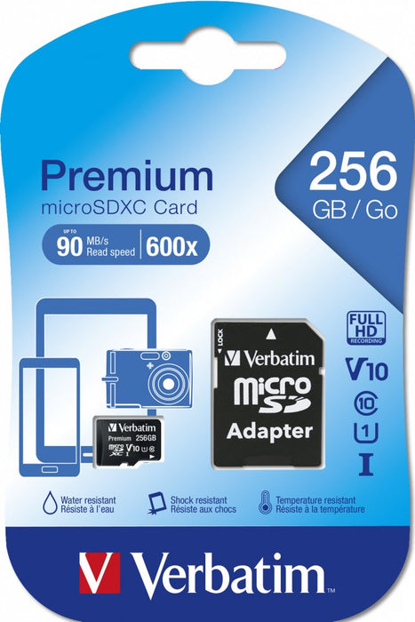 EAN 0023942440871 - Verbatim Premium U1 256 GB MicroSDXC UHS-I Clase 10 imagen 3