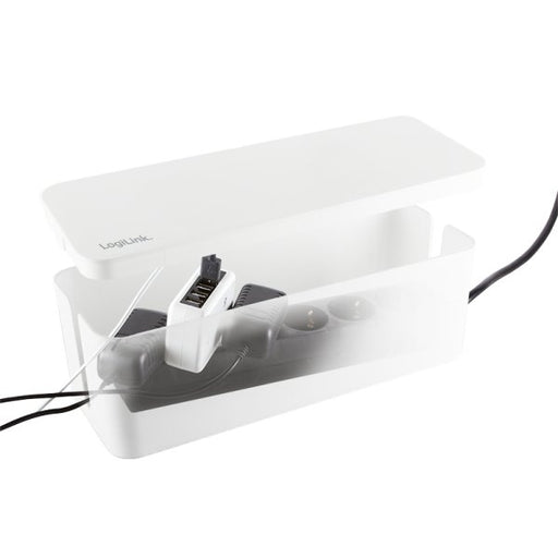 EAN 4052792067422 - LogiLink KAB0078 organizador de cables Universal Caja de cables Blanco 3 pieza(s) imagen 2