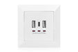 EAN 4016032459842 - Digitus DA-70618 toma de corriente 2 x USB A + 1 x USB C Blanco imagen 4