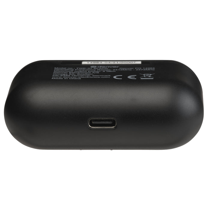 EAN 5706751054334 - Denver TWE-37BLACK auricular y casco Auriculares Inalámbrico Dentro de oído Llamadas/Música Bluetooth Neg imagen 6