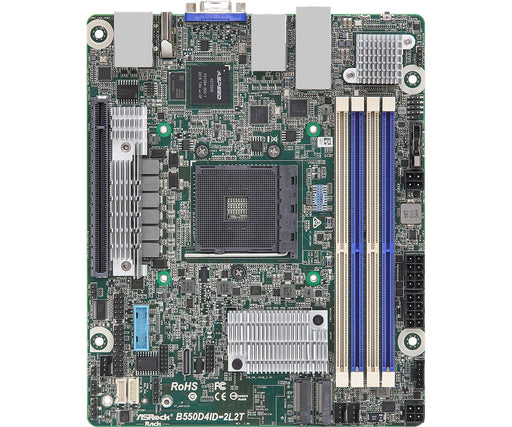 EAN 4710483935442 - Asrock B550D4ID-2L2T placa base AMD B550 Zócalo AM4 mini ITX imagen 1