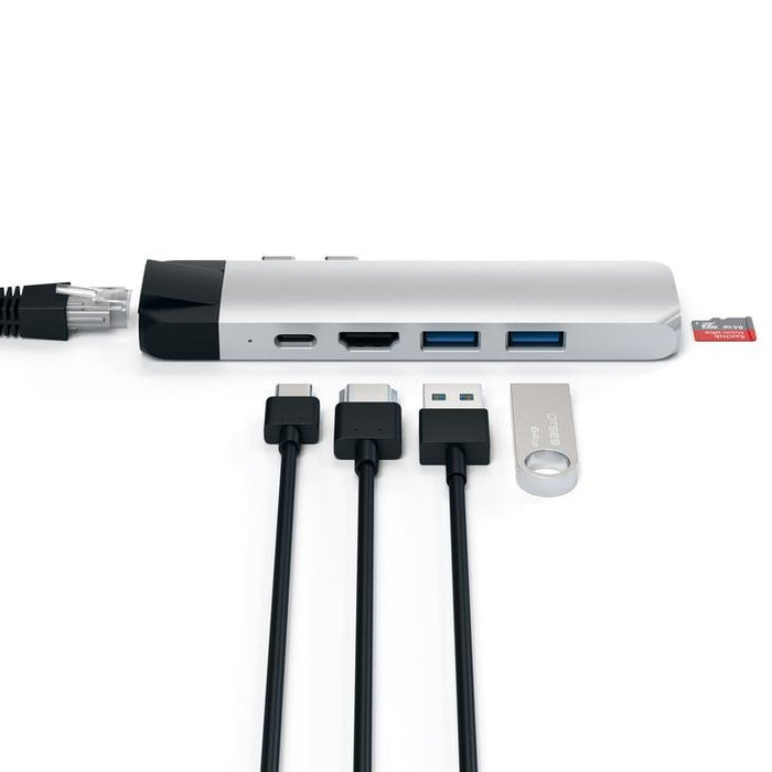 EAN 0879961007324 - Satechi ST-TCPHES base para portátil y replicador de puertos USB 3.2 Gen 1 (3.1 Gen 1) Type-C Plata imagen 5