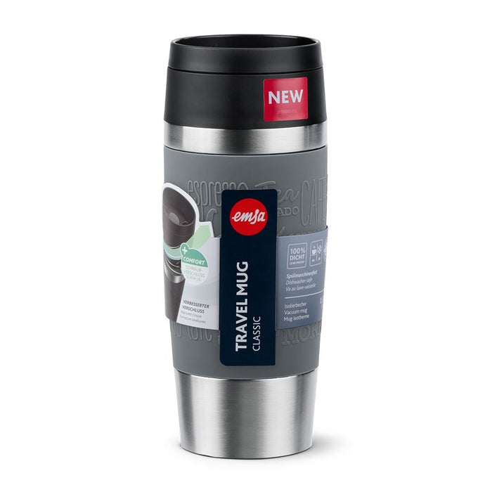 EAN 4009049544830 - EMSA Travel Mug Classic 36 ml Gris, Acero inoxidable imagen 4