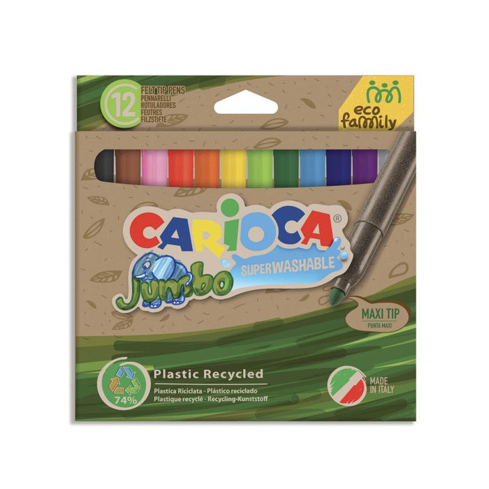 EAN 8003511431013 - Carioca Eco Family Jumbo rotulador Multicolor 12 pieza(s) imagen 1