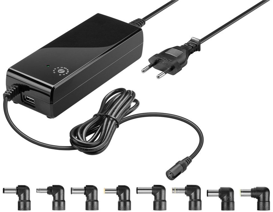 EAN 4040849550010 - Goobay 55001 adaptador e inversor de corriente Interior 90 W Negro imagen 1