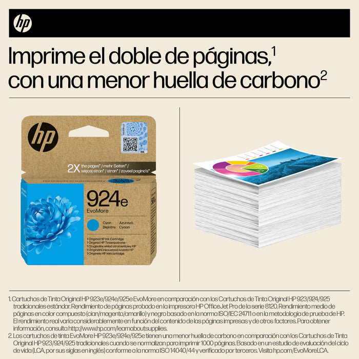 EAN 0196786147425 - HP 924e EvoMore Cyan Original Ink Cartridge cartucho de tinta 1 pieza(s) Alto rendimiento (XL) imagen 5