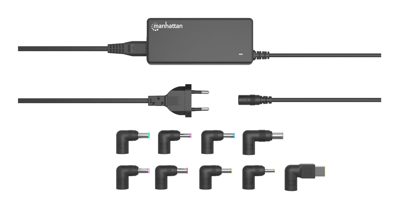 EAN 0766623180962 - Manhattan 180962 adaptador e inversor de corriente Interior 65 W Negro imagen 6