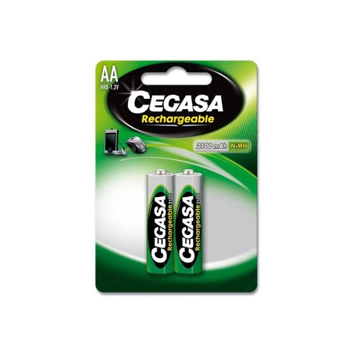 Cegasa Pila Recargable Hr6 2100 Mah 1 2v Bl.2 Uds