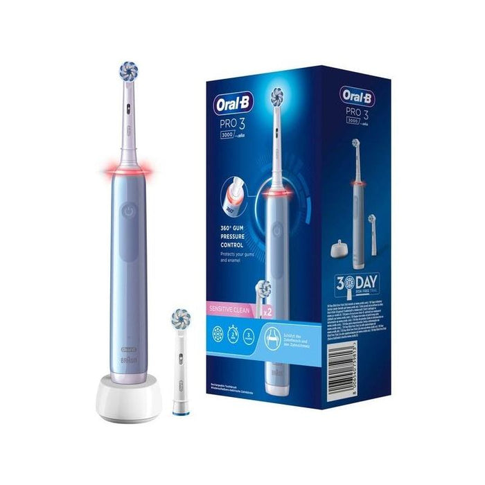 Cepillo De Dientes Eléctrico Oral-B Oral-B Pro 3 3000 Sensitive Clean, Celeste/Blanco