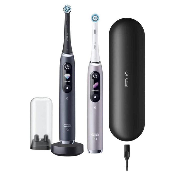 Cepillo Dental Eléctrico Oral-B Serie Io9 Duo, Negro Onyx Rose