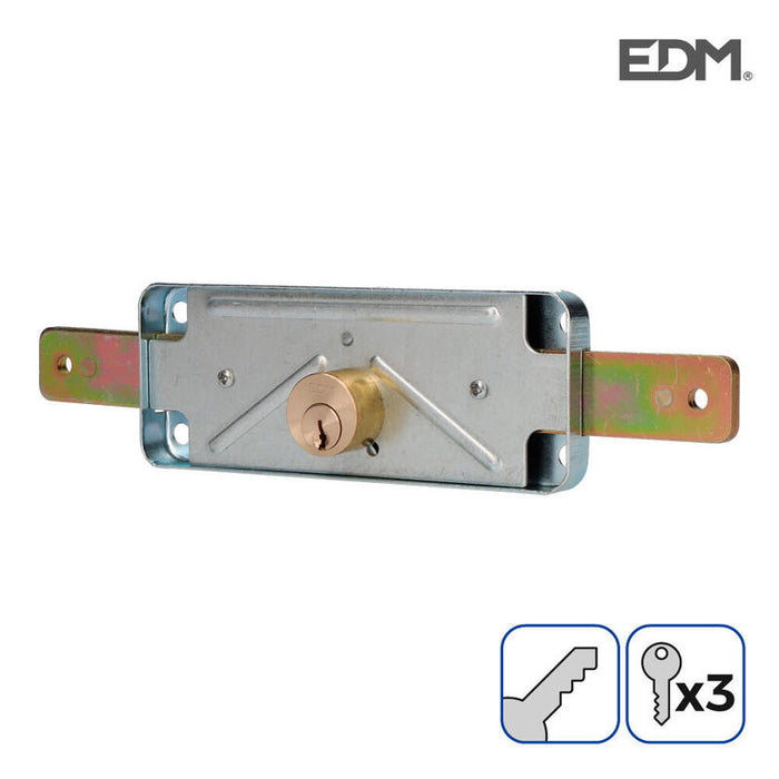 Cerradura De Persiana 154mm 3 Llaves Incluidas Edm