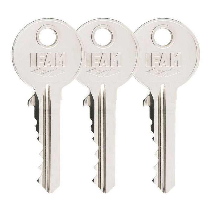 Cerrojo B5/50. Acabado Latonado. Con 3 Llaves De Serreta. Ifam