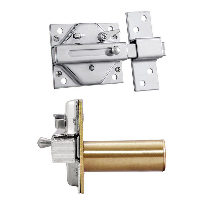 Cerrojo Cs88sc M50. Acabado Cromo Satinado. Cilindro 50mm. Con 5 Llaves De Seguridad. Ifam