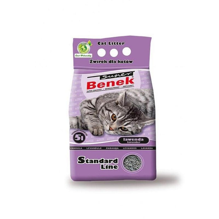 Certech Super Benek Standard Lavender - Arena Aglutinante Para Gatos 5l