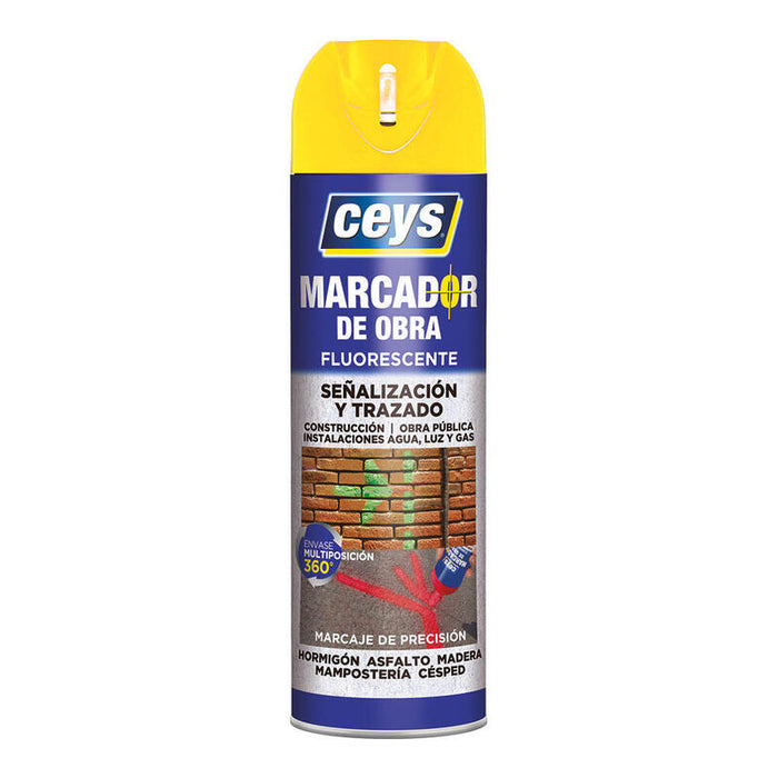 Ceys Marcador Obra Amarillo 500ml 908002