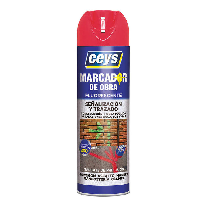 Ceys Marcador Obra Rojo 500ml 908001