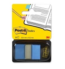 EAN 0021200707605 - Post-It 680-23 lengüeta de índice Separador en blanco con pestaña Poliéster Azul imagen 1