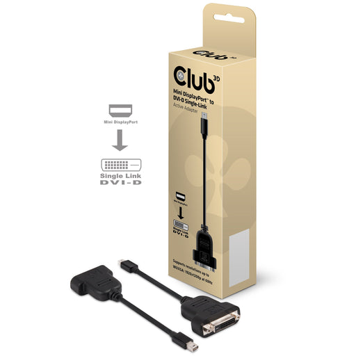 EAN 8717249408826 - CLUB3D Mini DisplayPort to DVI-D Active Adapter Cable imagen 1