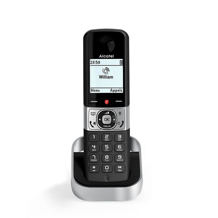 EAN 3700601422863 - Alcatel F890 Voice Duo zwart Teléfono DECT Identificador de llamadas Negro, Plata imagen 6