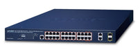 EAN 4711605284820 - PLANET IPv6/IPv4, 4-Port Gestionado Gigabit Ethernet (10/100/1000) Energía sobre Ethernet (PoE) 1U Azul imagen 1