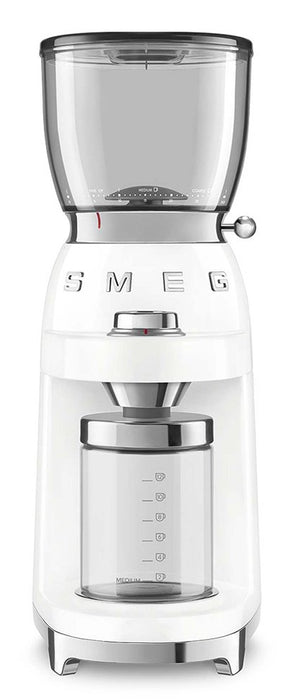 EAN 8017709318017 - Smeg CGF11WHEU molinillo de café 150 W Transparente, Blanco imagen 1