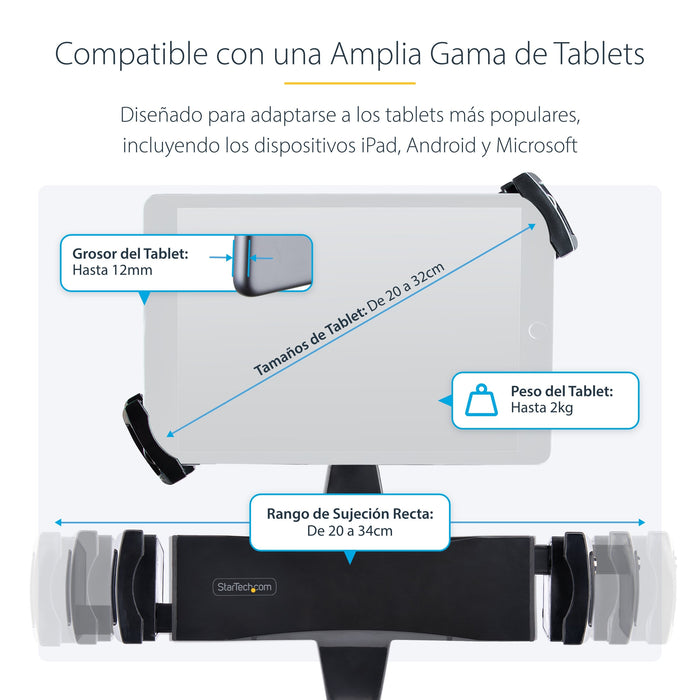 EAN 0065030895354 - StarTech.com TABLET-VESA-ADAPTER soporte Soporte pasivo Tablet/UMPC Negro imagen 13