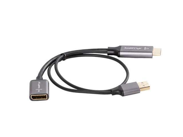 EAN 5901969441475 - Lanberg AD-HD-DP-02 adaptador de cable de vídeo 0,2 m HDMI tipo A (Estándar) DisplayPort Plata imagen 3