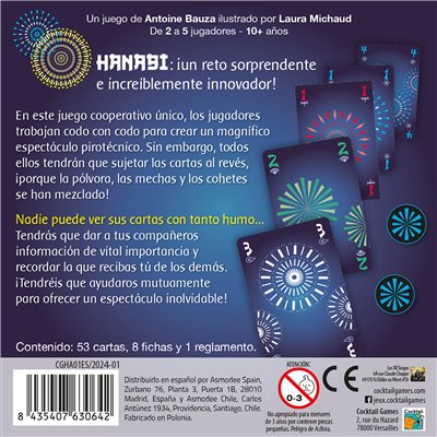 EAN 8435407630642 - Asmodee Hanabi 25 min Juego De Cartas Lógico imagen 3