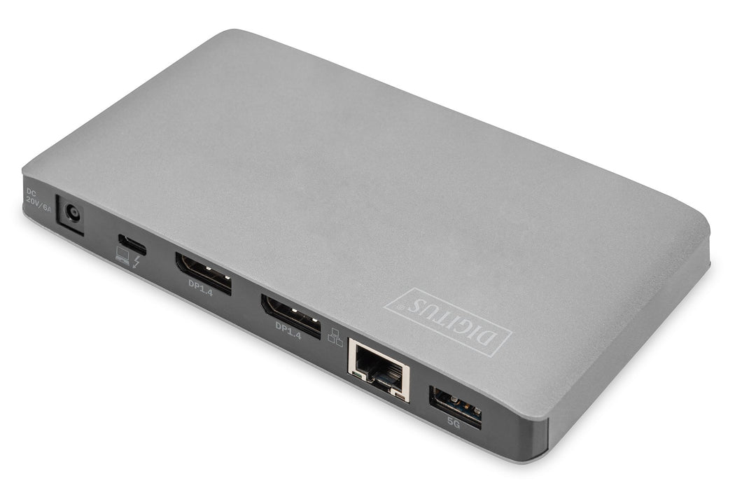 EAN 4016032480921 - Digitus DA-70895 base para portátil y replicador de puertos Alámbrico Thunderbolt 3 Negro, Gris imagen 3
