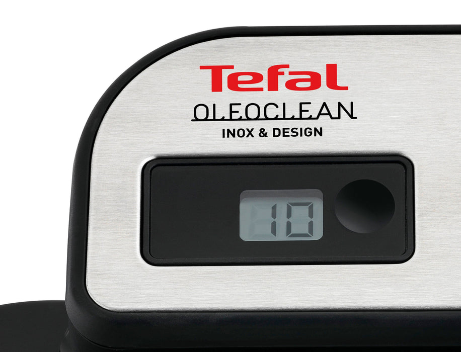 EAN 3045386366545 - Tefal Oleoclean Pro Inox & Design FR8040 Sencillo 3,5 L 2300 W Negro, Acero inoxidable imagen 12