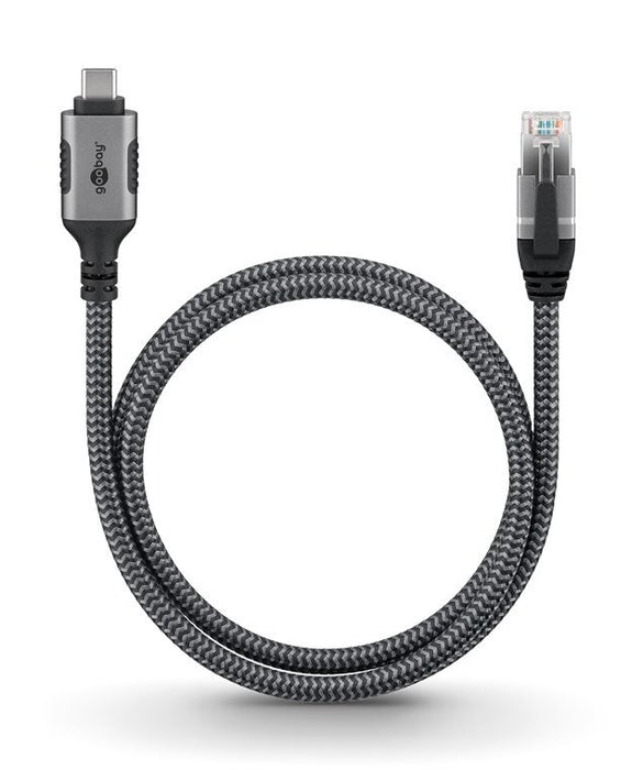 EAN 4040849706967 - Goobay 70696 cambiador de género para cable USB C RJ-45 Negro, Plata imagen 5