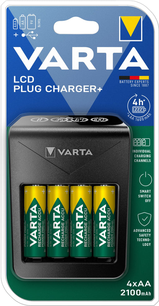 EAN 4008496988303 - Varta 57687 cargador de batería Pilas de uso doméstico Corriente alterna imagen 2