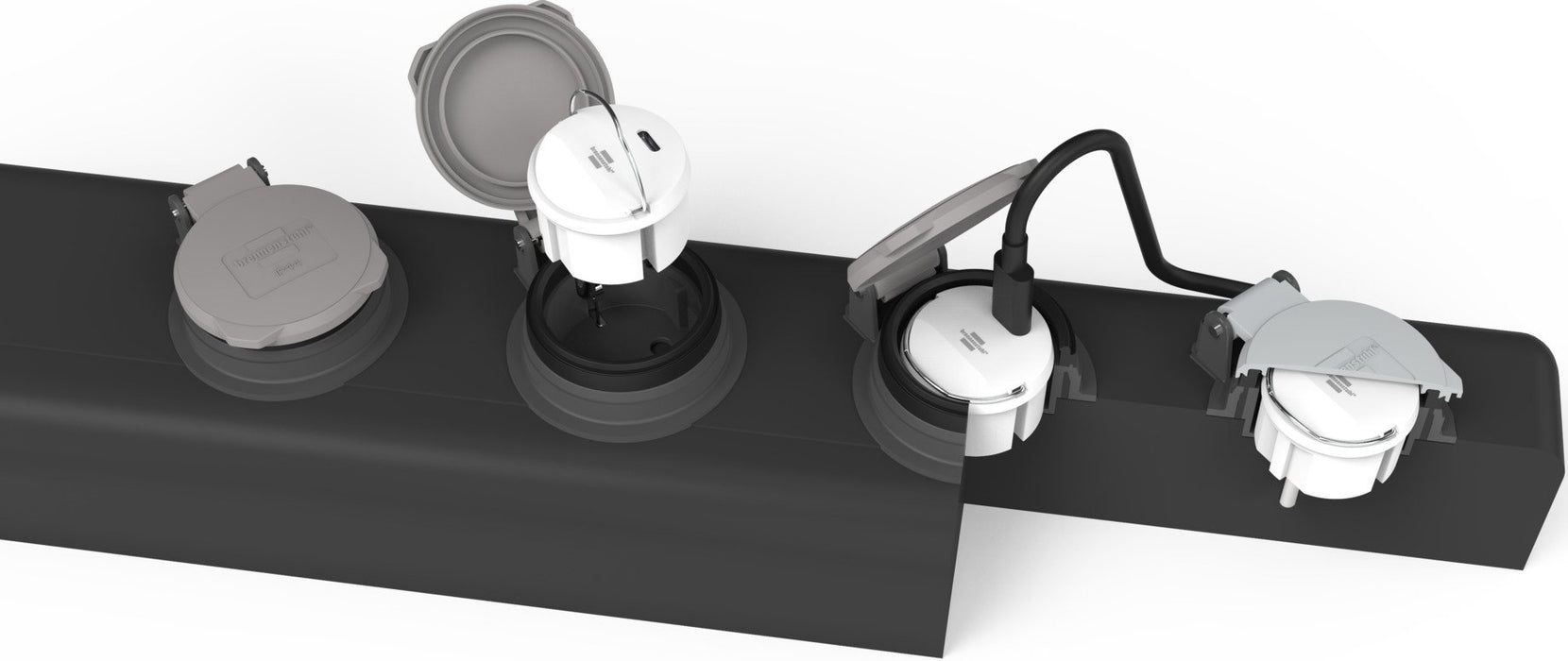 EAN 4007123693498 - Brennenstuhl 1508110010 adaptador de enchufe eléctrico Tipo F Tipo C Blanco imagen 2