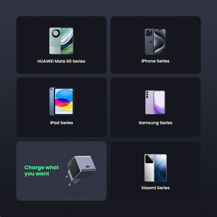 EAN 6941876230419 - Ugreen Nexode S 30W USB-C GaN Fast Charger EU gray Teléfono móvil, Batería portátil, Teléfono Gris Corrie imagen 12