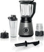 EAN 4242005319275 - Bosch Serie 4 MMB6177S licuadora 1,5 L Batidora de vaso 1200 W Negro, Plata imagen 1