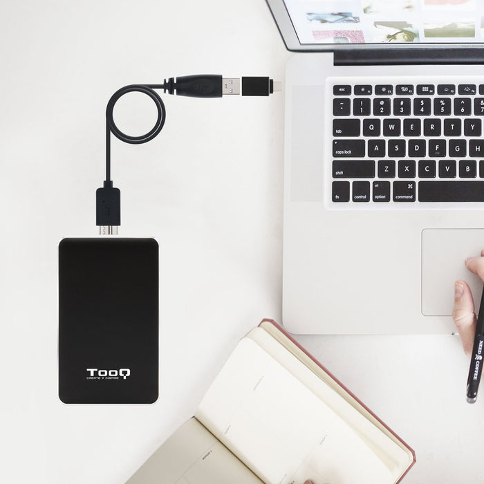 EAN 8433281008335 - TooQ TQE-2531B caja para disco duro externo Caja externa para unidad de estado sólido (SSD) Negro 2.5" imagen 4