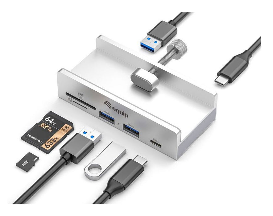 EAN 4015867241493 - Equip 128968 hub de interfaz USB 3.2 Gen 1 (3.1 Gen 1) Type-A 5000 Mbit/s Aluminio imagen 2