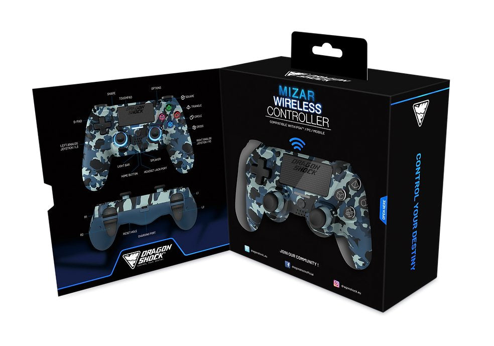 EAN 5425025592920 - Dragonshock Mizar Camuflaje Bluetooth Gamepad PlayStation 4 imagen 6