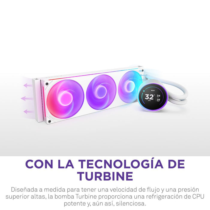 EAN 5056547204192 - NZXT Kraken Elite 360 RGB Procesador Sistema de refrigeración líquida todo en uno 12 cm Blanco 1 pieza(s) imagen 7