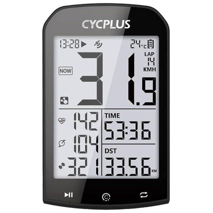 Ciclocomputador  Cycplus M1 Gps Ble/Ant+ Negro