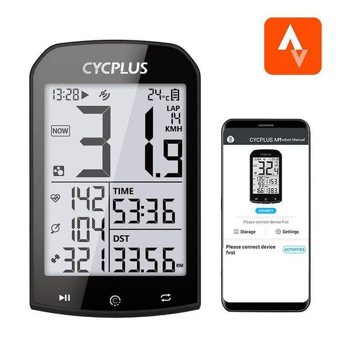 Ciclocomputador  Cycplus M1 Gps Ble/Ant+ Negro