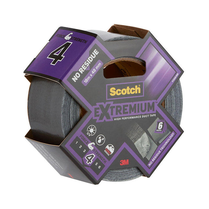 Cinta Americana Extremium 4 Sin Residuos, 18 M X 48 Mm