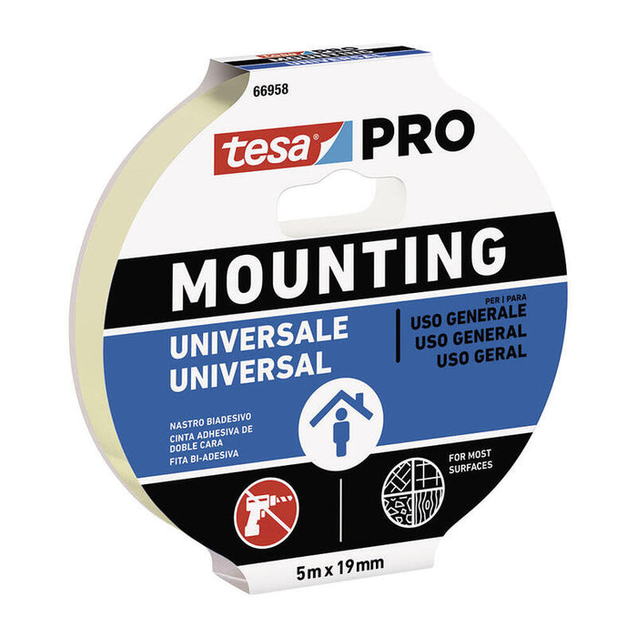 Cinta Doble Cara Mounting Pro Universal. 1.5m X 19mm 66958 Tesa