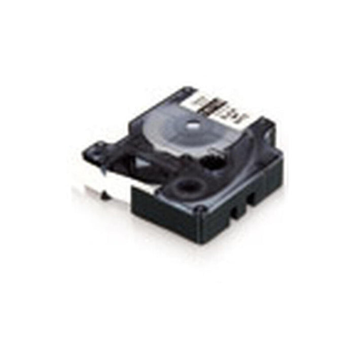 Cinta Rotuladora Adhesiva De Plástico Dymo 18444 Para Rhino Labels 12mm X 5m Negra-Blanca