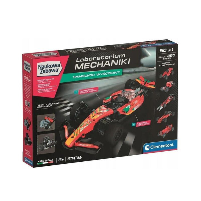 Clementoni Naukowa Zabawa - Laboratorium Mechaniki: Samochód Wyscigowy