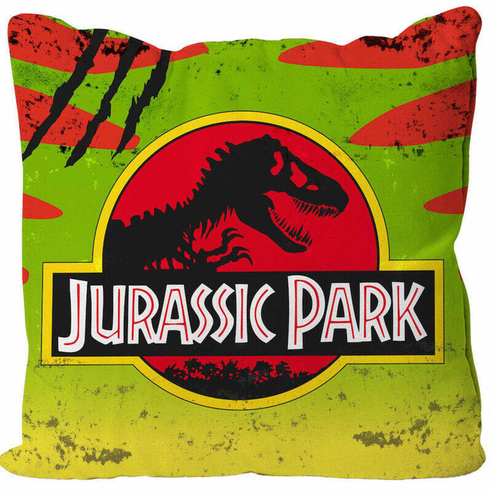 Cojin Cuadrado 45x45cm Envasado Vacio Logo Coche Jurassic Park