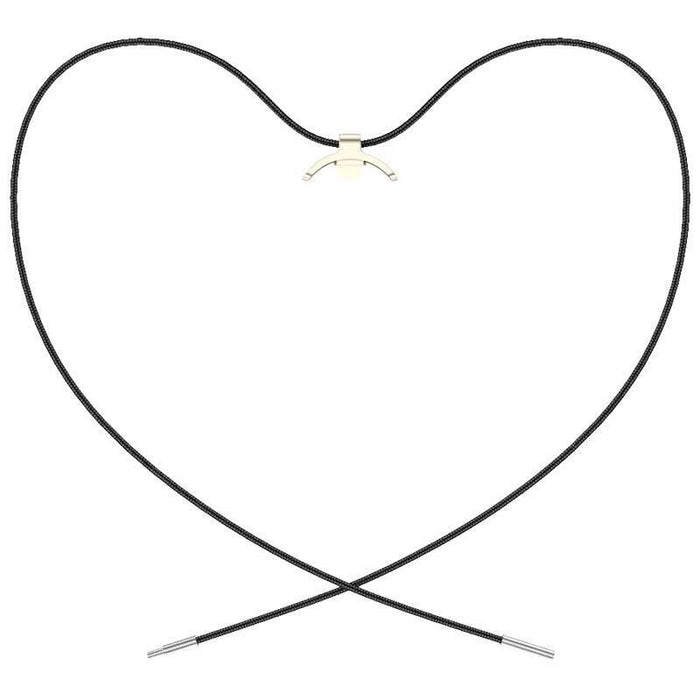 Colgante Xiaomi Smart Band 9 / Smart Band 8 Adaptador Metálico Dorado Y Collar Negro