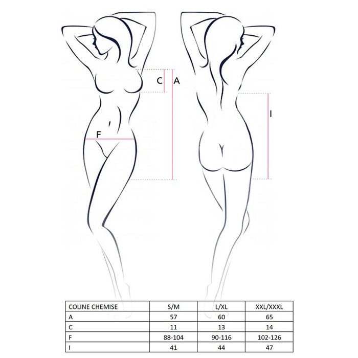 Coline Chemise Rojo/Negro Talla (Interno):S/M