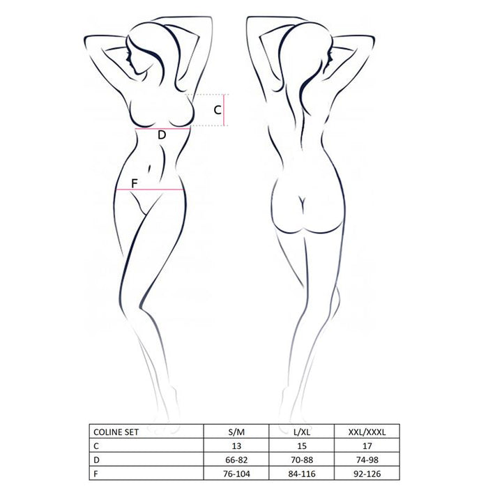 Coline Set Rojo Talla (Interno):S/M