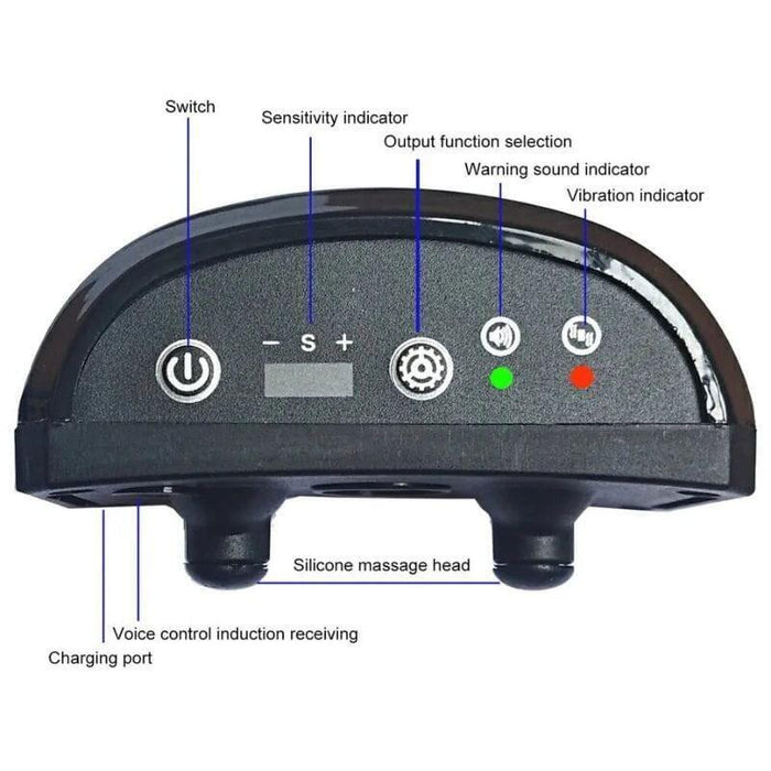 Collar Antiladridos Por Vibración Paw Negro